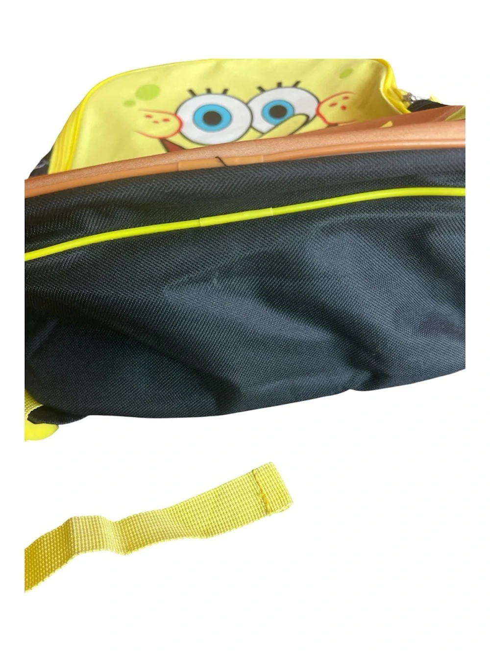 SpongeBob SquarePants Yellow Kids Backpack with krabby patty Front Pocket